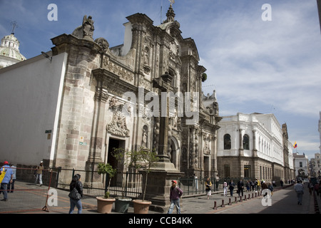 Equateur Quito La Compañia de Jesús Church Banque D'Images