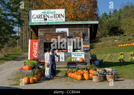 Eden Maine ferme stand hamburgers à vendre Banque D'Images