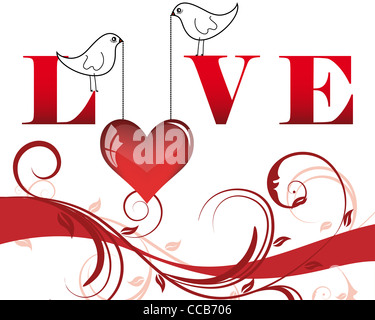 Abstract background Valentine jours. Vector illustration. Banque D'Images