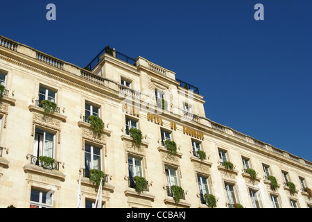 Grand Hôtel de Bordeaux, Place de la Comédie Banque D'Images