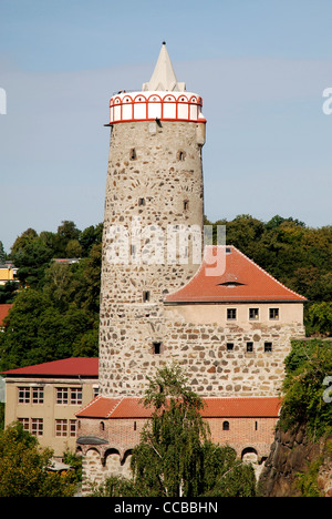 L'immeuble ancien art de l'eau est l'emblème de la ville de Bautzen dans la Haute Lusace. Banque D'Images