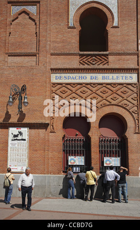 La billetterie à la Plaza de Toros de Las Ventas à Madrid, Espagne Banque D'Images