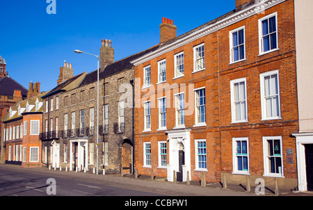 Les bâtiments historiques de la rue Quay Great Yarmouth, England Banque D'Images