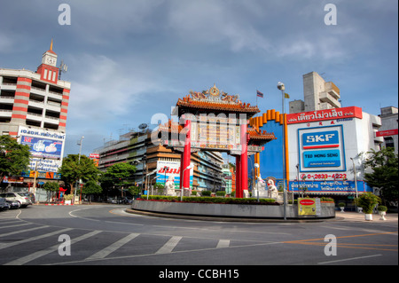 Gateway Arch (Odeon Circle) | Chinatown | Bangkok Banque D'Images