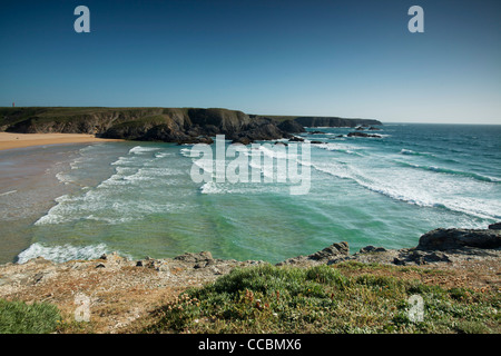 Plage de donnant, Belle-île-en-Mer, Morbihan, Bretagne, France Banque D'Images