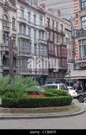 Bâtiments belge à place Grand Sablon à Bruxelles Banque D'Images