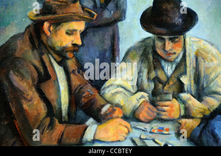 Détail : Les joueurs de cartes, 1890-92, par Paul Cézanne, Banque D'Images