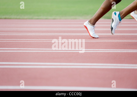 Coureurs sur piste, cropped Banque D'Images