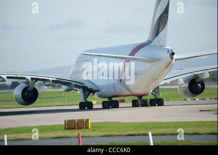 Airbus A380-800 à l'aéroport de Manchester England Uk Banque D'Images