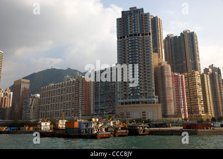 Petit embarcadère dans western district hong kong Hong Kong Chine Asie Banque D'Images