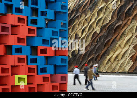 Le CODE DE LA VILLE PAVILLON SERBE NATALIJA MIODRAGOVIC / DARKO KOVACEV WORLD EXPO 2010 Shanghai Chine VUE EXTÉRIEURE DE LA Banque D'Images