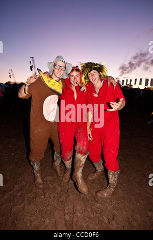 Fancy dress à Creamfields,Whitchurch, Cheshire, Angleterre, Royaume-Uni Banque D'Images