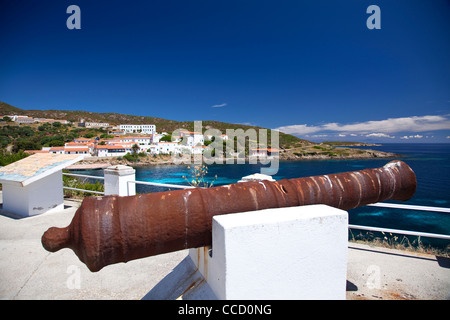 Cala d'Oliva, l'île de l'Asinara, Porto Torres, en Sardaigne, Italie, Europe Banque D'Images