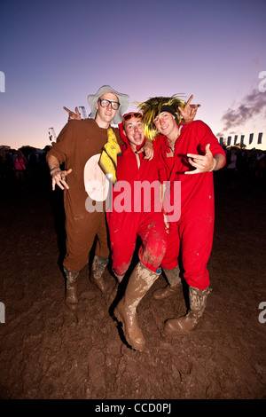 Fancy dress à Creamfields,Whitchurch, Cheshire, EnJudge à Creamfields Jules 27/8/2011,Whitchurch, Cheshire, Angleterre, Royaume-Uni Banque D'Images