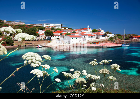 Cala d'Oliva, l'île de l'Asinara, Porto Torres, en Sardaigne, Italie, Europe Banque D'Images