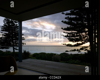 Maisons de Plage, Boomerang Boomerang Beach, Australie, 2009 Banque D'Images