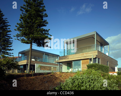 Maisons de Plage, Boomerang Boomerang Beach, Australie, 2009 Banque D'Images