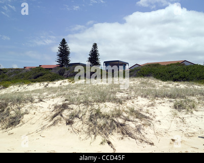 Maisons de Plage, Boomerang Boomerang Beach, Australie, 2009 Banque D'Images