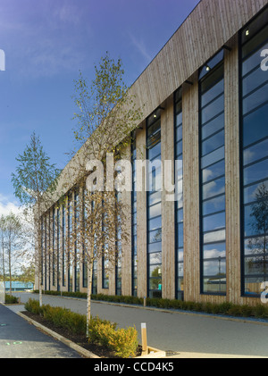 Le WOODLAND TRUST AC Feilden Clegg Bradley STUDIOS GRANTHAM NOV 2010 Vue de l'ANGLE D'ÉLÉVATION NORD Banque D'Images