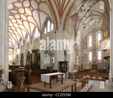 L'intérieur de la traversée de St Mary, Honiton, Devon Banque D'Images