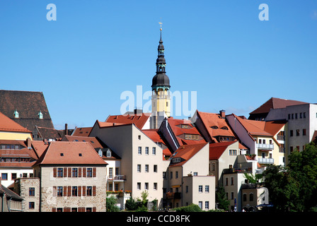 Vieille ville de Bautzen avec l'hôtel de ville historique. Banque D'Images