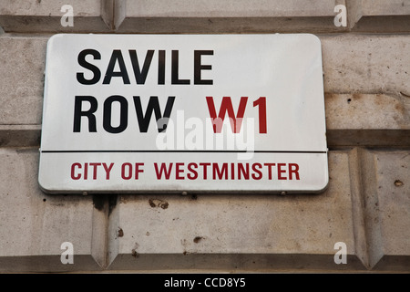 Savile Row, Londres, Royaume-Uni. Photo : Jeff Gilbert Banque D'Images