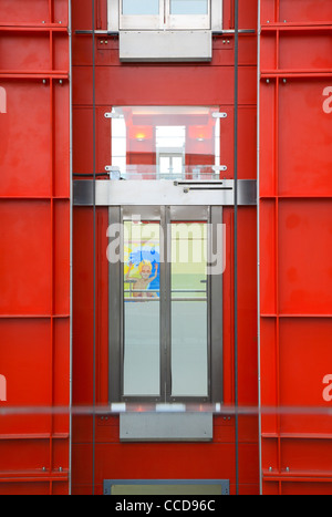 Evelina children's hospital, Hopkins architects, Londres, 2005, détail de levage Banque D'Images