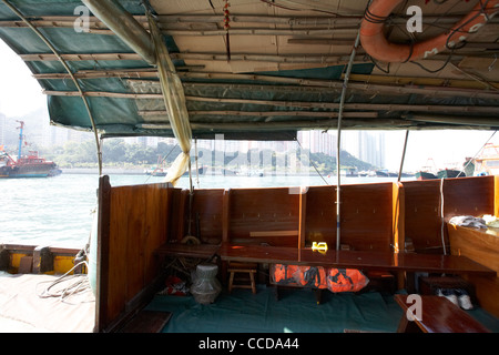 Voyage en bateau sampan à Aberdeen Harbour hong kong Hong Kong Chine Asie Banque D'Images