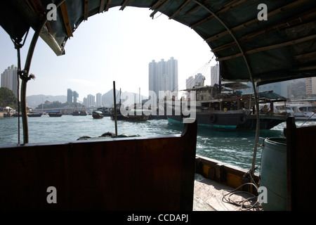 Voyage en bateau sampan à Aberdeen Harbour hong kong Hong Kong Chine Asie Banque D'Images