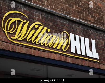 Signe Bookmakers William Hill Banque D'Images