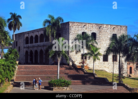 Alcazar de Colon / Columbus Alcazar, Santo Domingo, République Dominicaine (République dominicaine), Caraïbes, Antilles. Banque D'Images