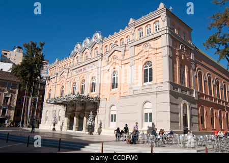 Façade du théâtre Romea Murcia, au Sud Est de l'Espagne. Banque D'Images