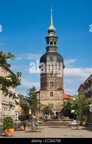 L'église luthérienne protestante de Saint John Bad Schandau, Saxe, Allemagne, Europe Banque D'Images