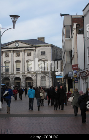 High street chelmsford avec shire hall Banque D'Images