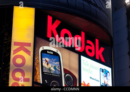 Le billboard Kodak à Times Square à New York Banque D'Images