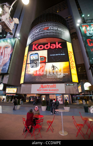 Le billboard Kodak à Times Square à New York Banque D'Images