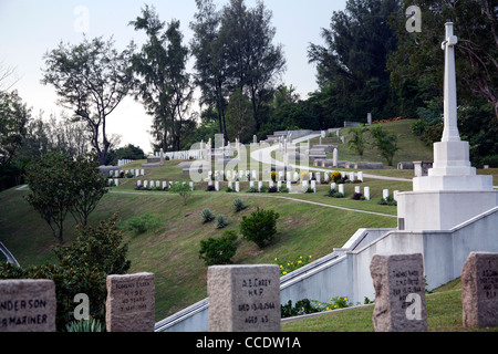 Cimetière militaire de Stanley, St Stephens Bay à Stanley, Hong Kong Chine Voiture Banque D'Images