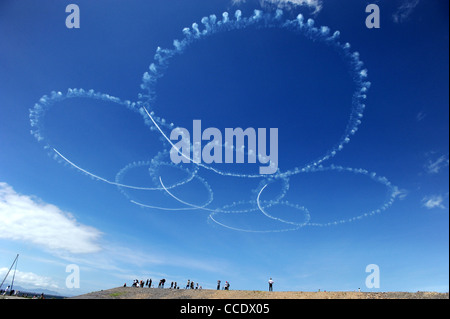 De l'équipe acrobatique de l'armée de l'air air show Banque D'Images