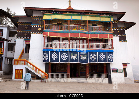 L'Inde, de l'Arunachal Pradesh, colline de Tawang, Gompa bouddhiste, (deuxième plus grande salle de prière de la douleur) Bukang Banque D'Images