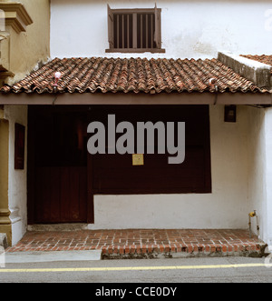 L'architecture traditionnelle historique d'un magasin 8 Heeren Street à Malacca Melaka en Malaisie en Extrême-Orient Asie du sud-est. Voyage bâtiment Banque D'Images