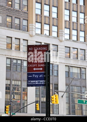 Aucun article du signe, Manhattan, New York City, USA Banque D'Images