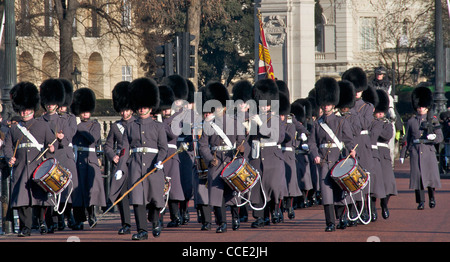 La bande de Grenadier Guards Pall Mall London England Banque D'Images