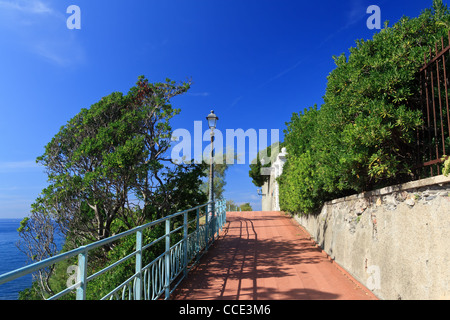 Promenade à Nervi, petite ville près de Genova, Italie Banque D'Images