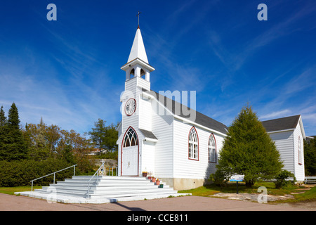 Église Saint-François-Régis, Baie-Johan-Beetz, Québec, Canada Banque D'Images