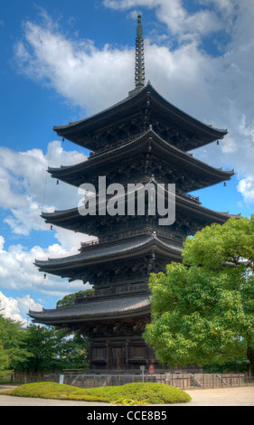 Pagode Toji à Kyoto, au Japon. Banque D'Images