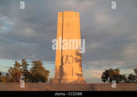 L'Étonnant Mont Blanc American Memorial pour nous 2e, 36e, 42e et 93e Divisions près de Sommepy-Tahure dans le nord de la France. Banque D'Images