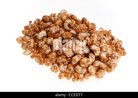 Close up of roasted cashew nuts caramel, Germany, Europe Banque D'Images