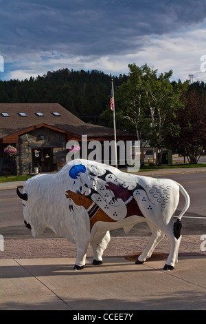 Ville américaine Custer Black Hills South Dakota aux États-Unis vie quotidienne américaine Fermer personne aucune verticale haute résolution Banque D'Images