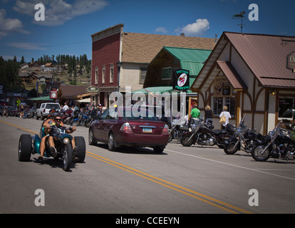 La vue de Black Hills Hill City South Dakota SD d'une petite rue de ville images photos photographie vente sur alamy horizontale aux États-Unis US haute résolution Banque D'Images