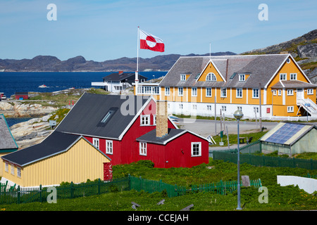 Vieille Ville, Nuuk, Groenland Banque D'Images